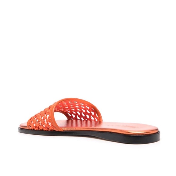 NEW JIMMY CHOO MINES RAFFIA SLIDES - Picture 2 of 4